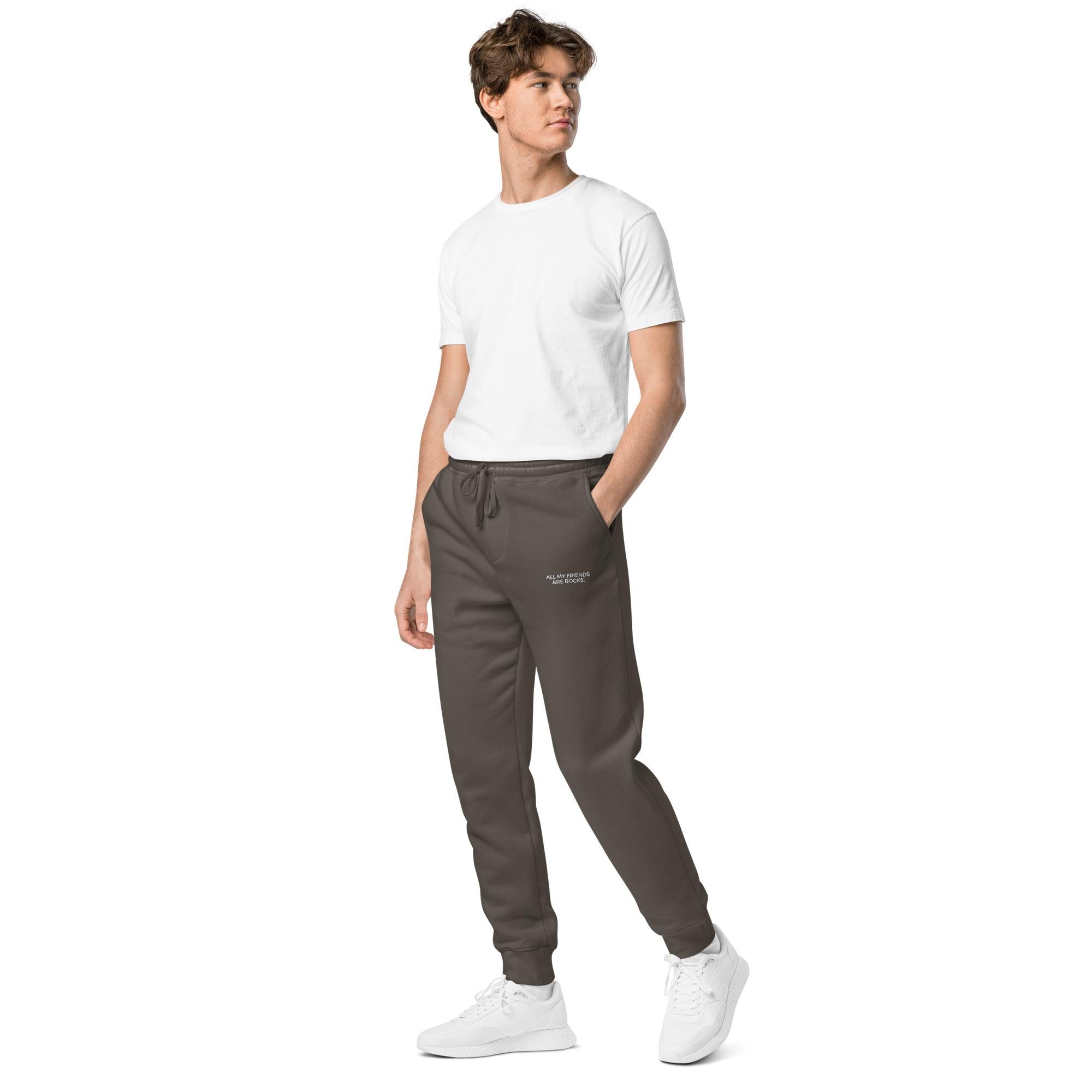 ALL MY FRIENDS ARE ROCKS - PIGMENT-DYED JOGGER SWEATPANTS - apparel - The Mineral Maven