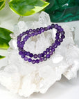 AMETHYST (FACETED) 6mm - HANDMADE CRYSTAL BRACELET - 6mm, air, amethyst, aquarius, aquarius stack, aries, aries stack, bracelet, crystal bracelet, faceted, handmade bracelet, jewelry, libra, libra stack, market bracelet, mercury retrograde, mercury retrograde stack, pisces, pisces stack, purple, recently added, restocked, sagittarius, sagittarius stack, scorpio, Scorpio Season, scorpio stack, storm, virgo, virgo stack, water, Wearable - The Mineral Maven