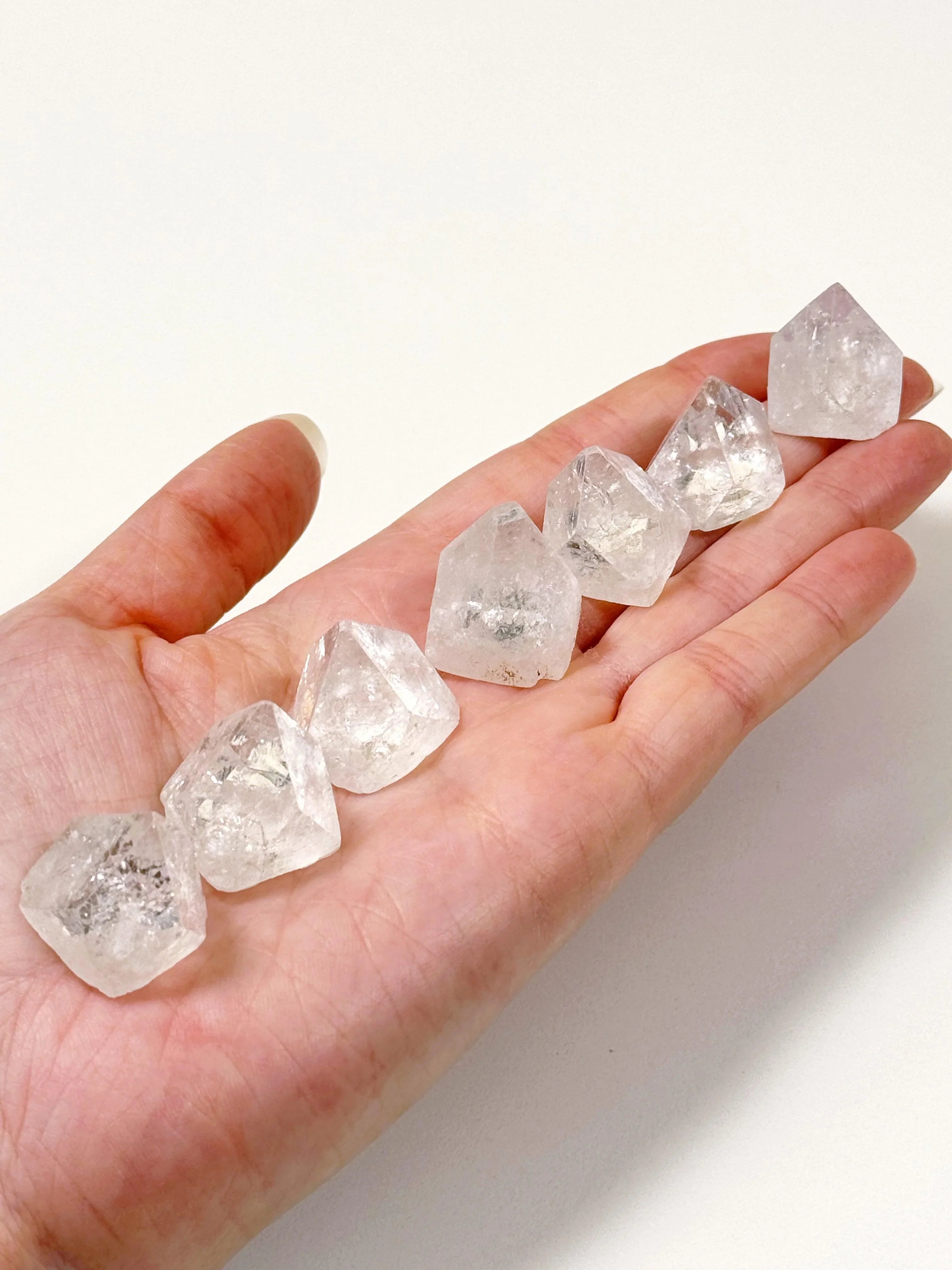 APOPHYLLITE CAP - apophyllite, apophyllite cap, Black Friday sale, crystal grids, gridding, holiday 2023, holiday sale, joy gift bundle, point, raw point, winter collection, winter solstice collection - The Mineral Maven