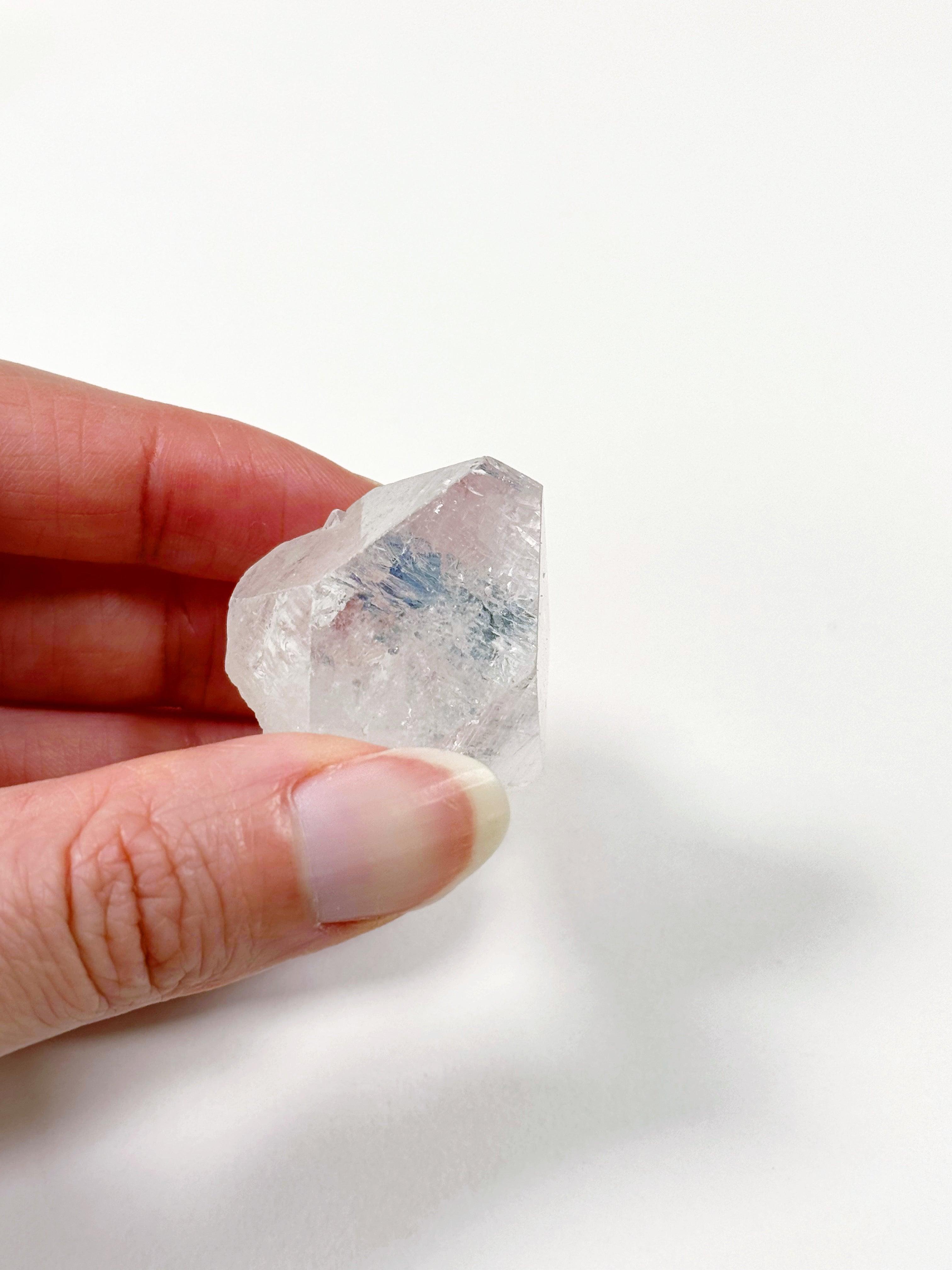 APOPHYLLITE CAP - apophyllite, apophyllite cap, crystal grids, gridding, holiday 2023, holiday sale, joy gift bundle, point, raw point, winter collection, winter solstice collection - The Mineral Maven