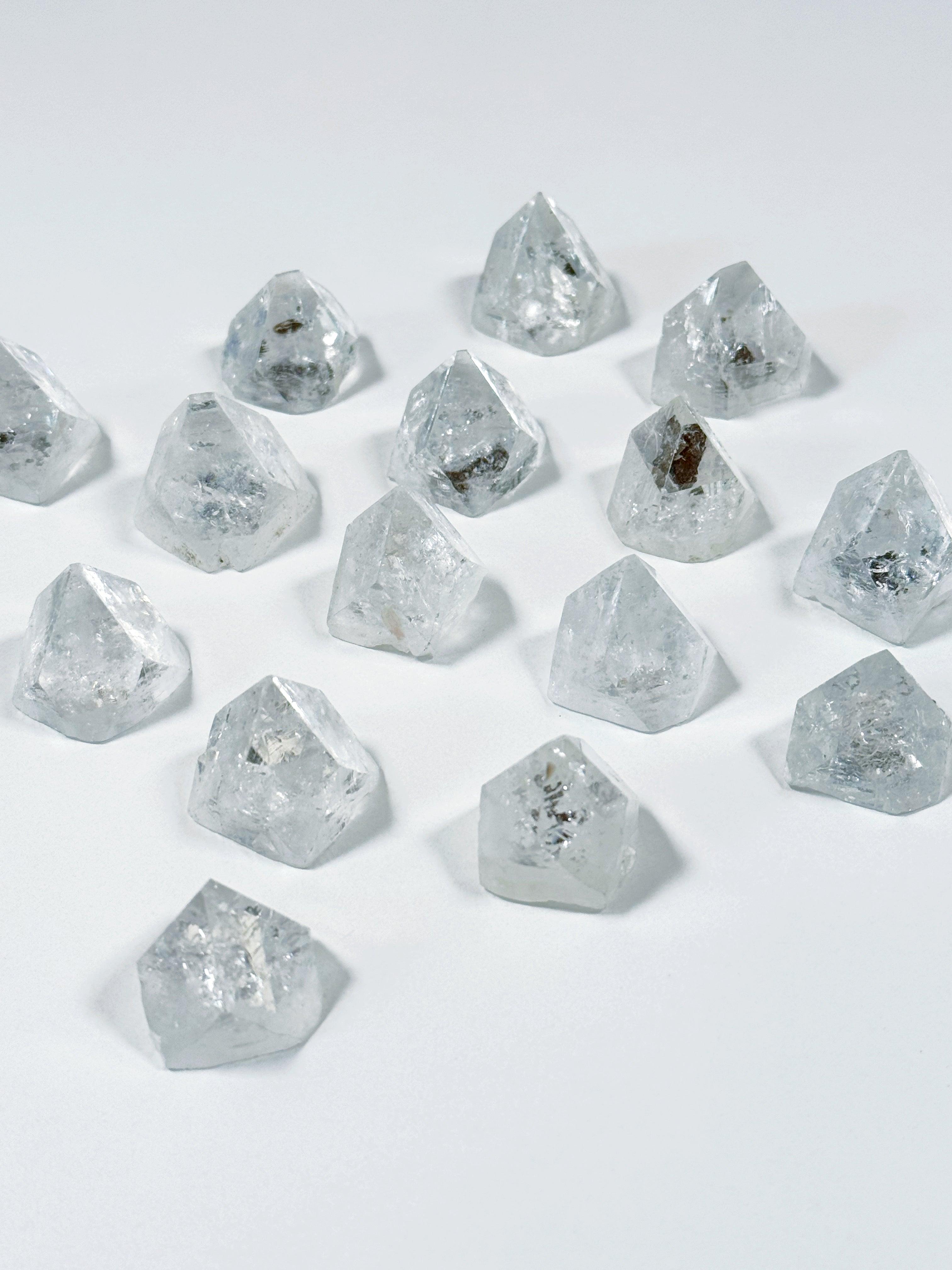 APOPHYLLITE CAP - apophyllite, apophyllite cap, crystal grids, gridding, holiday 2023, holiday sale, joy gift bundle, point, raw point, winter collection, winter solstice collection - The Mineral Maven