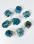 ARGENTINA BLUE ONYX MINI FROG - blue onyx, crystal critter, crystal frog, frog, lemurian aquatine calcite, mini frog - The Mineral Maven