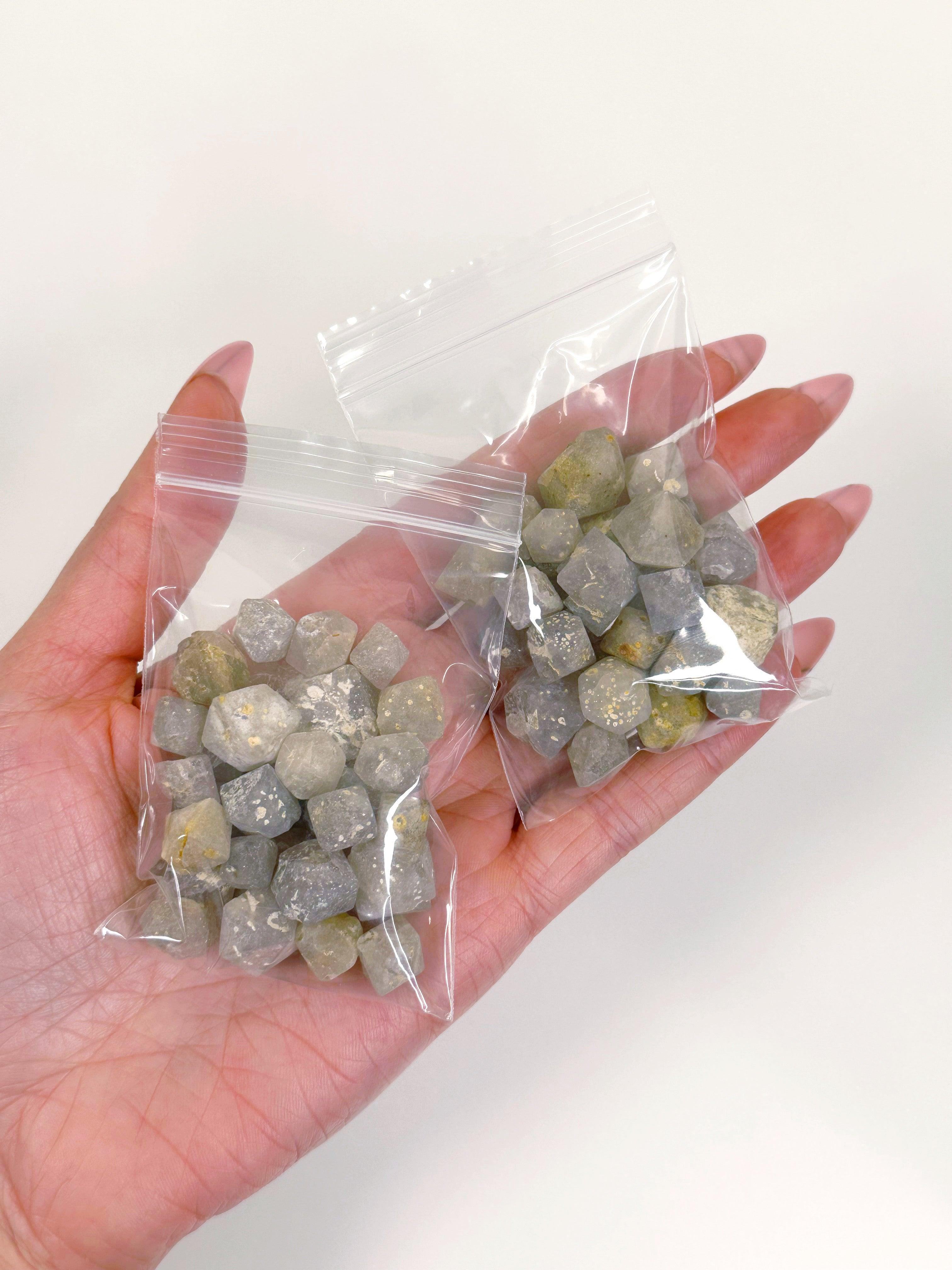 &quot;BETA&quot; QUARTZ BAGGIE (50g) - baggie, beta quartz, gridding, quartz, raw crystal, raw stone - The Mineral Maven