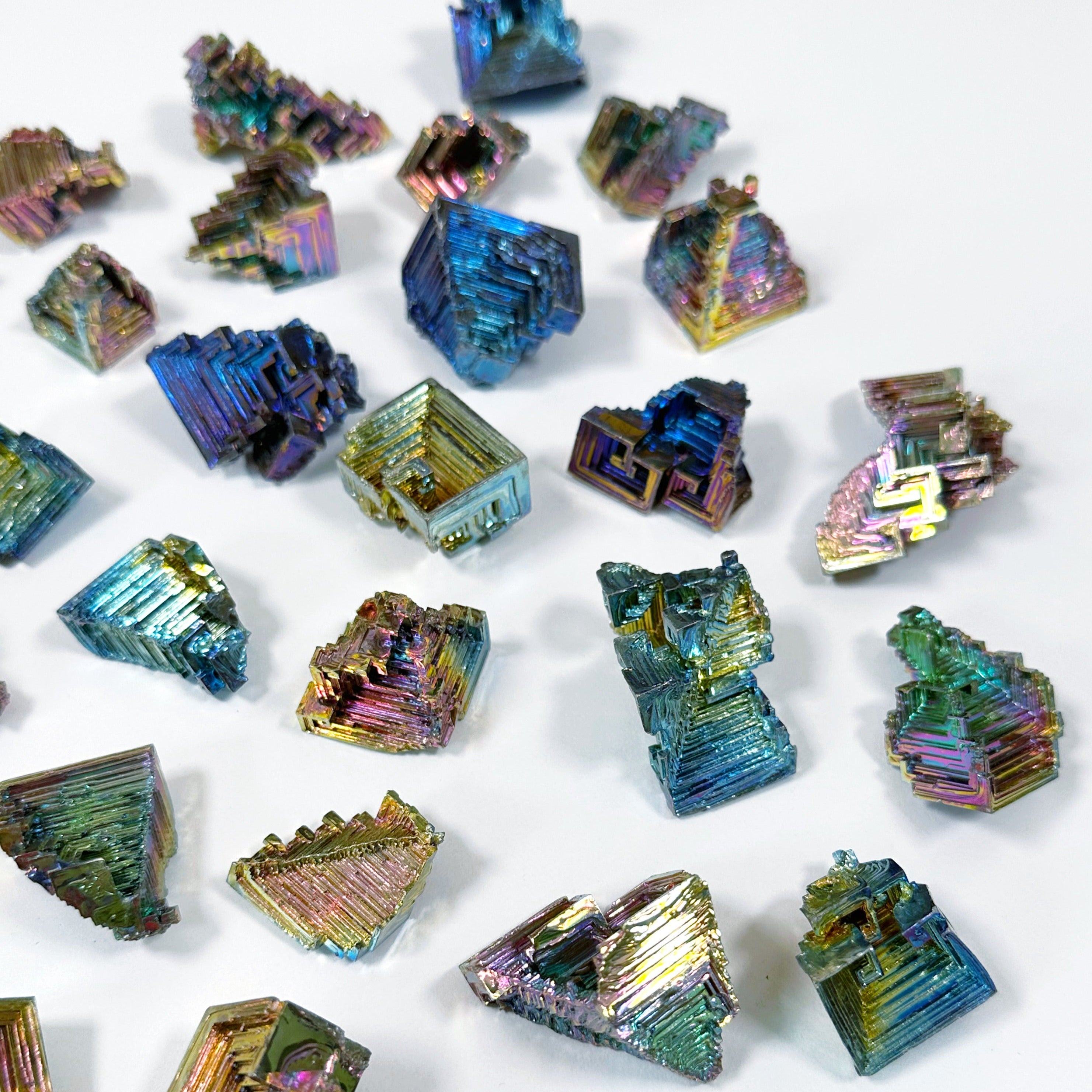 BISMUTH CRYSTAL (SYNTHETIC) - bismuth, raw crystal, raw stone, recently added, rough crystal, Rough Stone - The Mineral Maven
