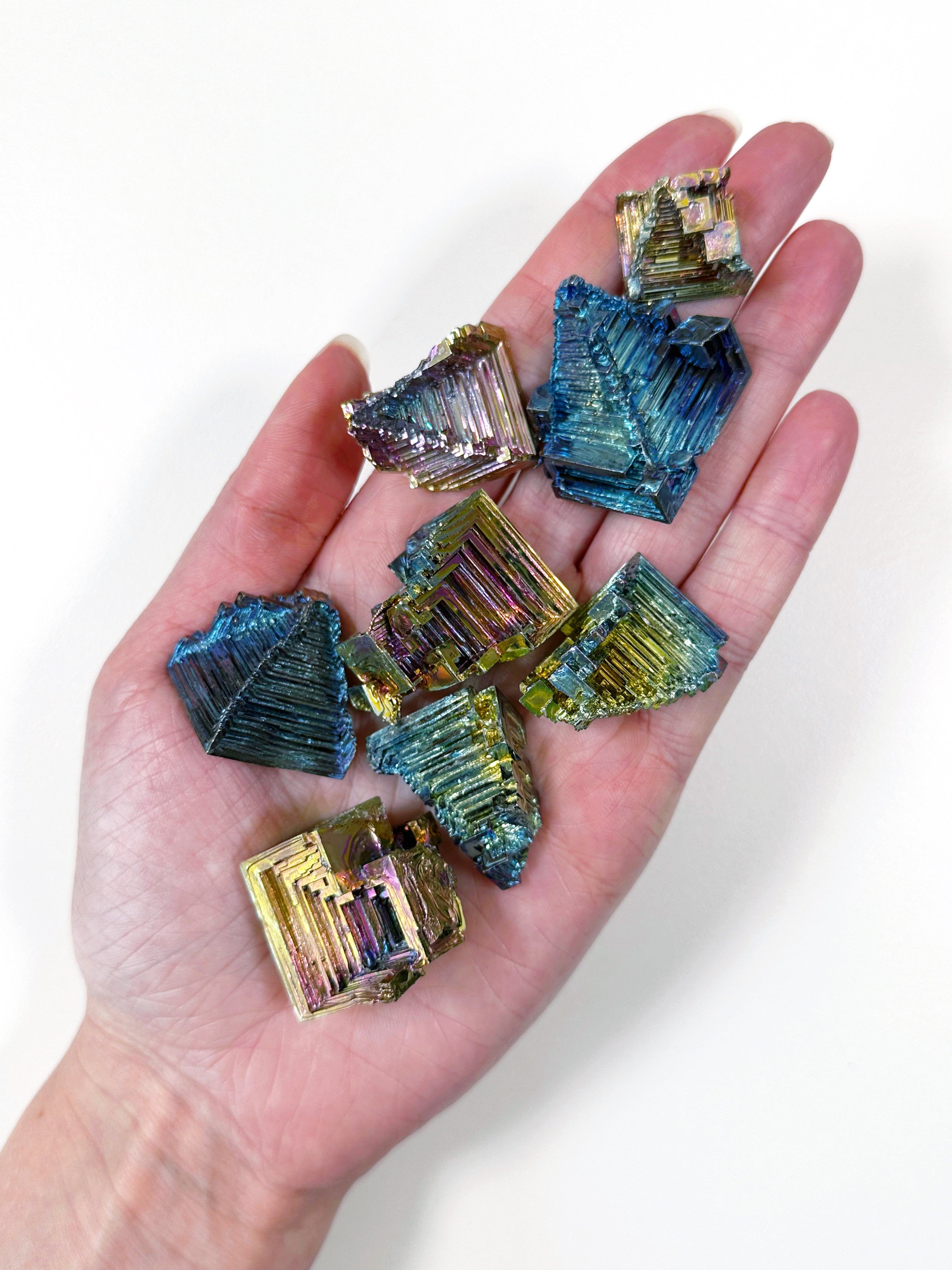 BISMUTH CRYSTAL (SYNTHETIC) - bismuth, raw crystal, raw stone, recently added, rough crystal, Rough Stone - The Mineral Maven