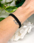 BLACK ONYX 4mm - HANDMADE CRYSTAL BRACELET - 4mm, black, black onyx, bracelet, crystal bracelet, handmade bracelet, jewelry, market bracelet, protection gift bundle, recently added, solstice collection, Wearable, winter solstice collection - The Mineral Maven