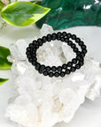 BLACK ONYX 6mm - HANDMADE CRYSTAL BRACELET - 6mm, black, black onyx, bracelet, crystal bracelet, handmade bracelet, jewelry, market bracelet, protection gift bundle, recently added, solstice collection, Wearable, winter solstice collection - The Mineral Maven