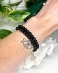 BLACK ONYX 6mm - HANDMADE CRYSTAL BRACELET - 6mm, black, black onyx, bracelet, crystal bracelet, handmade bracelet, jewelry, market bracelet, protection gift bundle, recently added, solstice collection, Wearable, winter solstice collection - The Mineral Maven