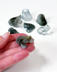 BLUE TARA QUARTZ MINI FROG - blue tara, blue tara quartz, crystal critter, crystal frog, frog, mini frog, quartz - The Mineral Maven