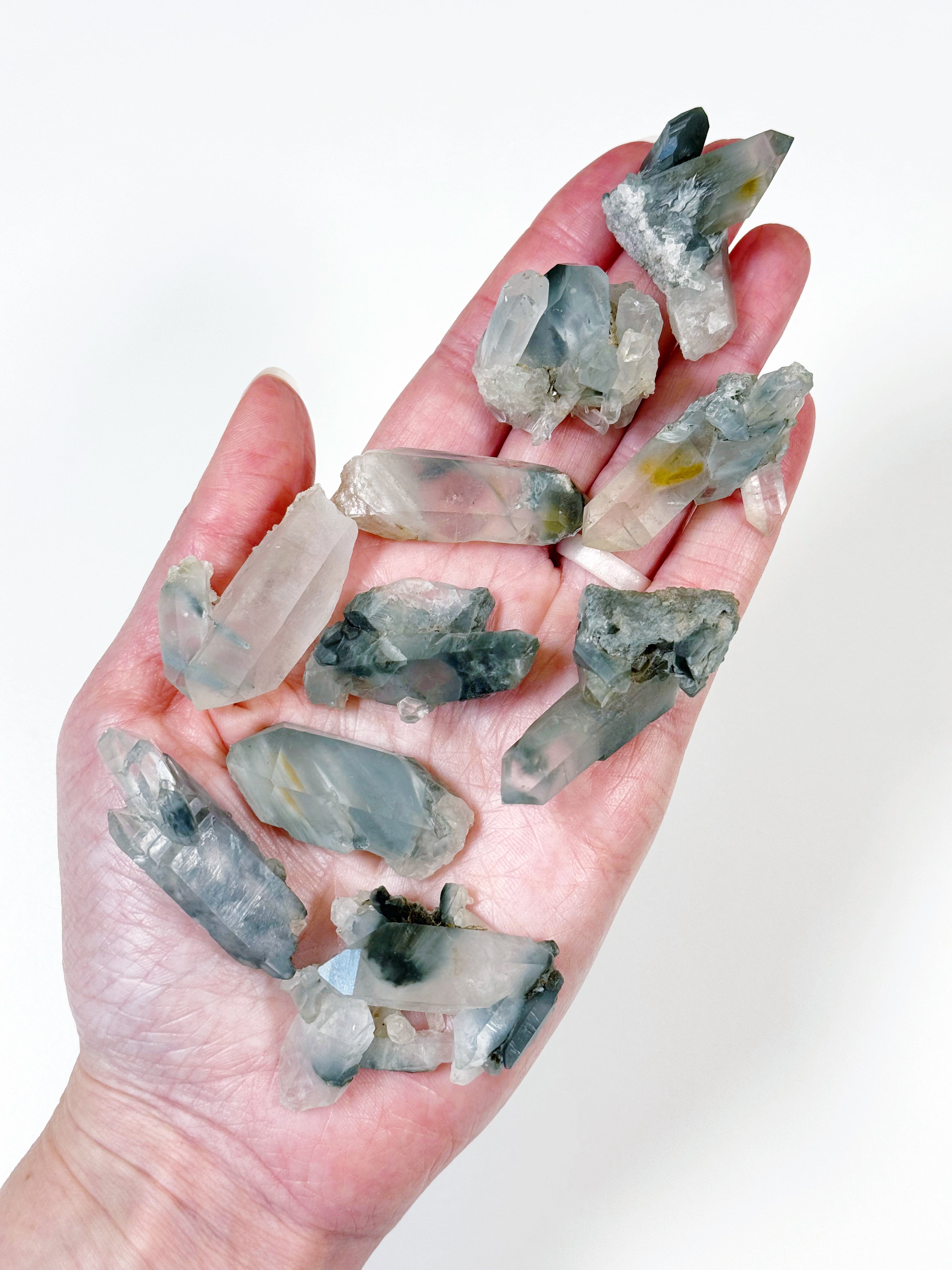 BLUE TARA QUARTZ - RAW - Black Friday sale, blue tara, blue tara quartz, nightshade quartz, pocket crystal, pocket crystals, pocket stone, quartz, raw crystal, raw point, raw stone - The Mineral Maven