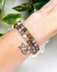 BOTSWANA AGATE 6mm - HANDMADE CRYSTAL BRACELET - 10 Dec Inventory, 6mm, agate, Botswana agate, bracelet, bracelet inventory check, brown, crystal bracelet, emotional support, fall-o-ween, fall-o-ween bracelets, fire, gemini, gemini stack, grey, handmade bracelet, jewelry, June 2025 inventory check, market bracelet, mixed colors, old stock bracelet, summer solstice, Wearable - The Mineral Maven