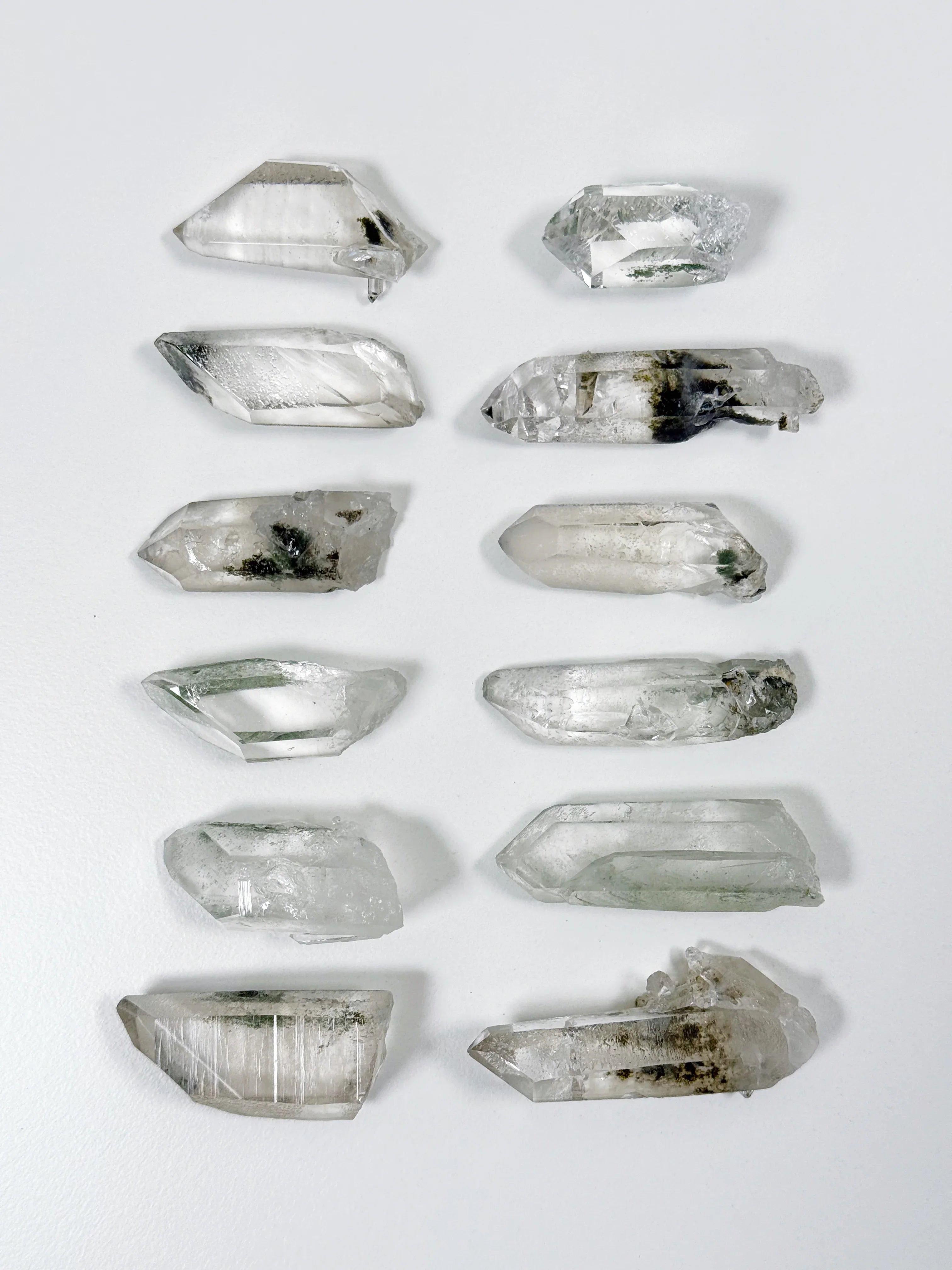 BRAZILIAN CHLORITE QUARTZ - 6th anniversary, brazilian quartz, chlorite quartz, clear quartz, quartz, raw crystal, raw stone - The Mineral Maven