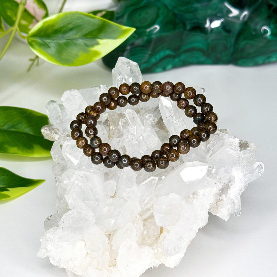 BRONZITE 6mm - HANDMADE CRYSTAL BRACELET - 6mm, bracelet, bronzite, brown, capricorn, capricorn stack, crystal bracelet, earth, handmade bracelet, jewelry, market bracelet, mercury retrograde, mercury retrograde stack, recently added, scorpio, scorpio stack, virgo, virgo stack, Wearable, winter solstice collection - The Mineral Maven
