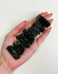 CHROME DIOPSIDE - Black Friday sale, chrome diopside, diopside, pocket crystal, pocket crystals, pocket stone, raw crystal, raw stone - The Mineral Maven