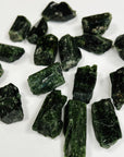 CHROME DIOPSIDE - Black Friday sale, chrome diopside, diopside, pocket crystal, pocket crystals, pocket stone, raw crystal, raw stone - The Mineral Maven