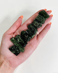 CHROME DIOPSIDE - Black Friday sale, chrome diopside, diopside, pocket crystal, pocket crystals, pocket stone, raw crystal, raw stone - The Mineral Maven