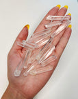 COLOMBIAN SINGING STRIATED QUARTZ - RAW - Black Friday sale, colombian lemurian, lemurian, mini lemurian, raw crystal, raw stone, rough stone - The Mineral Maven