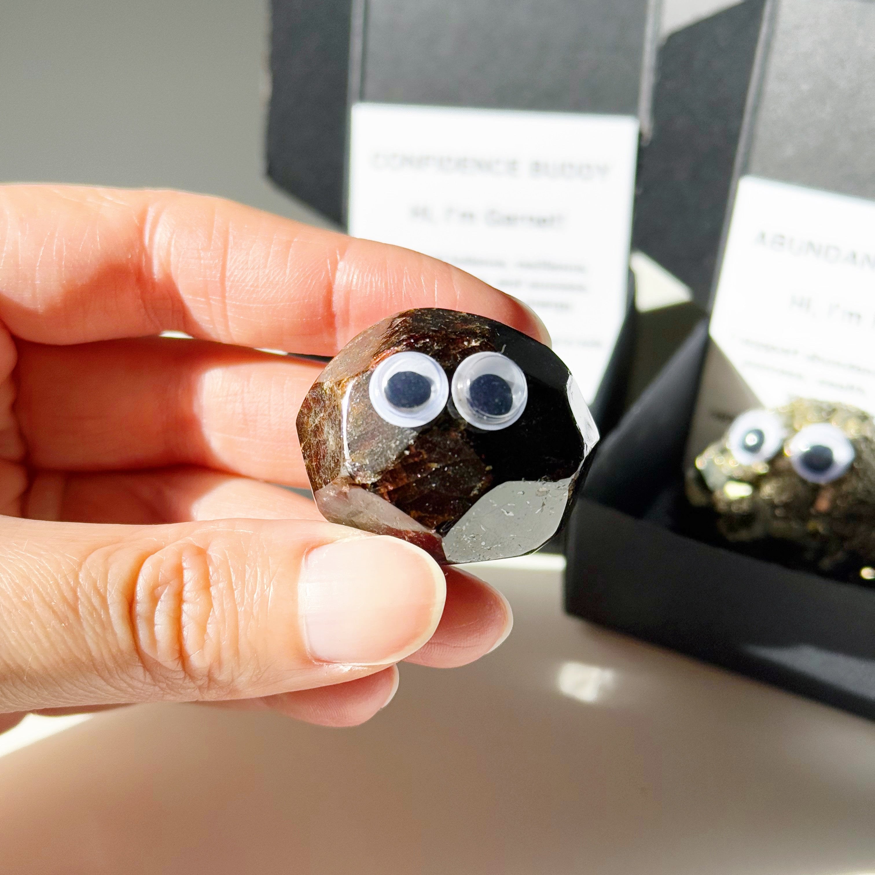 CONFIDENCE BUDDY - confidence buddy, crystal buddy, garnet, holiday vibes - The Mineral Maven