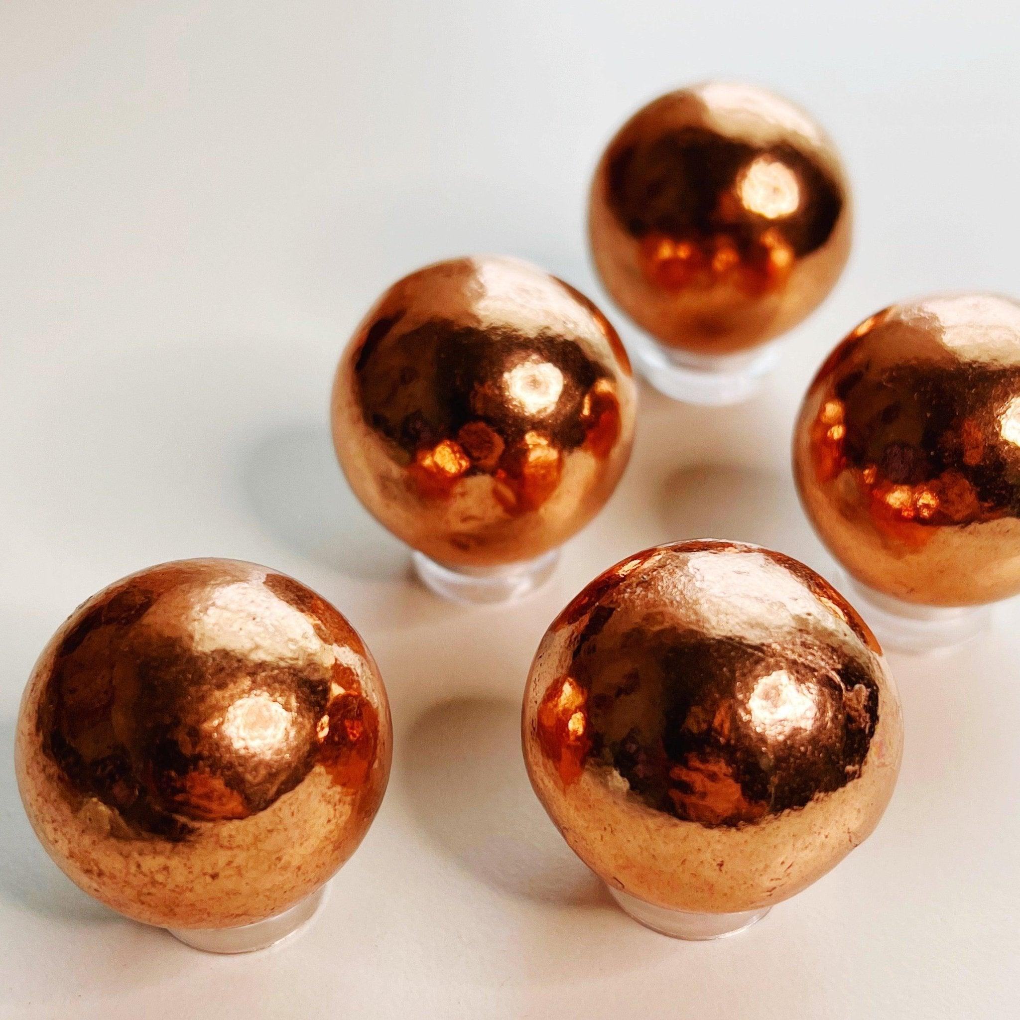 COPPER MINI SPHERE - Black Friday sale, copper, metal, polished, sphere - The Mineral Maven