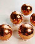 COPPER MINI SPHERE - copper, metal, polished, sphere - The Mineral Maven