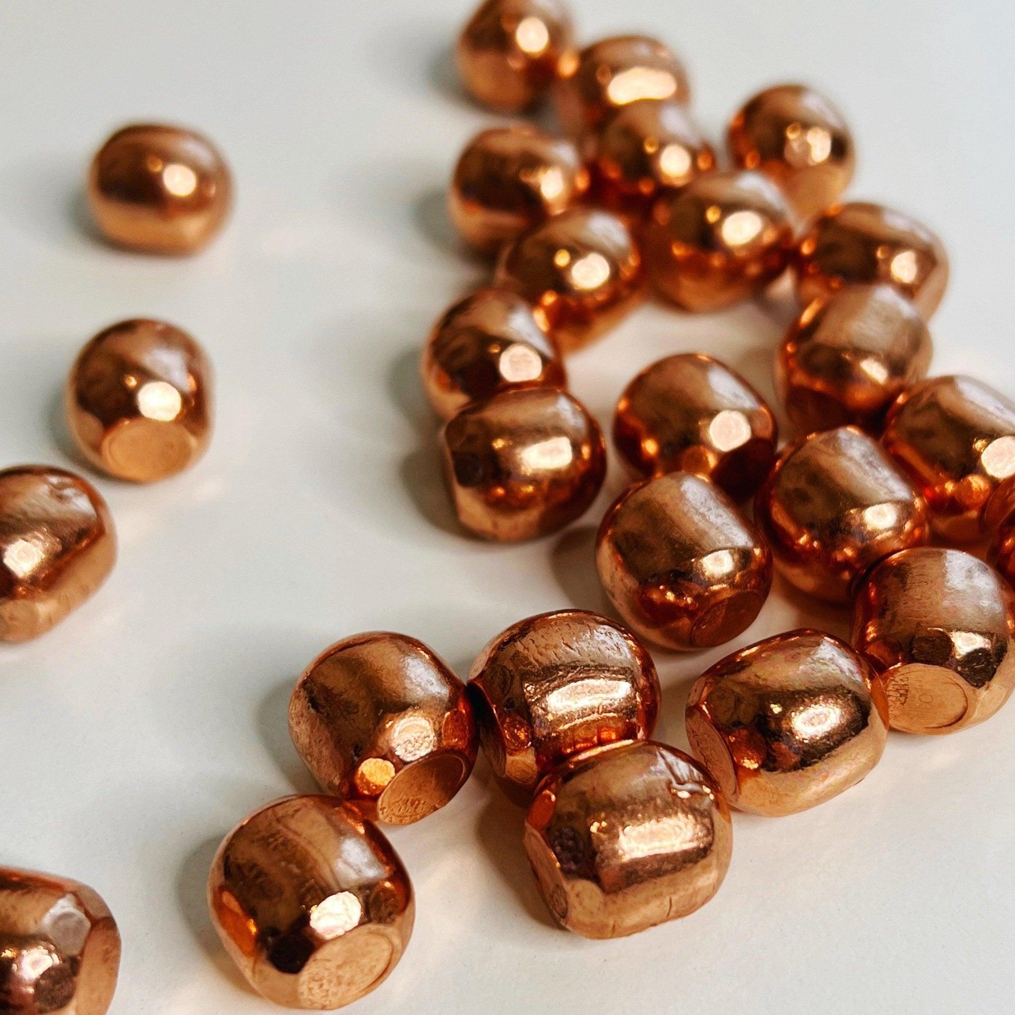 COPPER POLISHED NUGGET - Black Friday sale, copper, metal, pocket stone, polished, tumble - The Mineral Maven