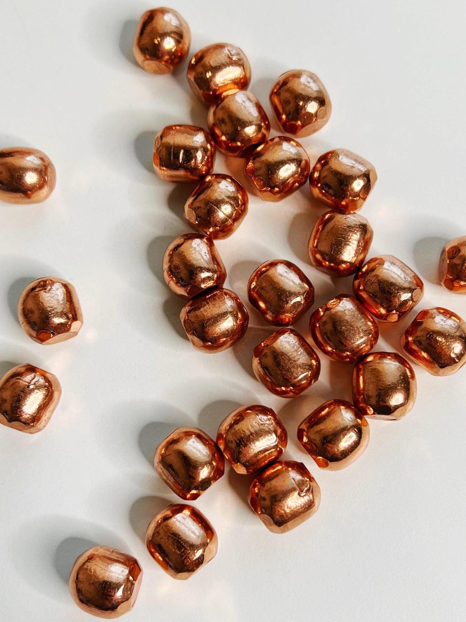 COPPER POLISHED NUGGET - Black Friday sale, copper, metal, pocket stone, polished, tumble - The Mineral Maven
