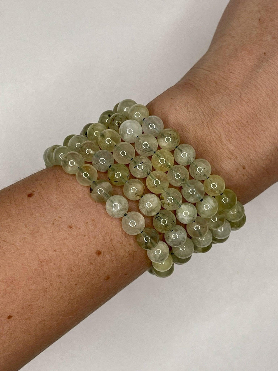 CRYSTAL BRACELETS - amazonite, black obsidian, bracelet, bracelets, dalmatian jasper, energy tool, flash sale, fluorite, garden quartz, garnet, gold sheen obsidian, green, green aventurine, holiday sale, howlite, jewelry, labradorite, lodalite, lodolite, mookaite, morganite, new year sale, prehnite, quartz, rainbow fluorite, rhodonite, rose quartz, snowflake obsidian, sodalite, spring equinox, sunstone, tigers eye, tourmalinated quartz, tourmaline, unakite, wearable - The Mineral Maven