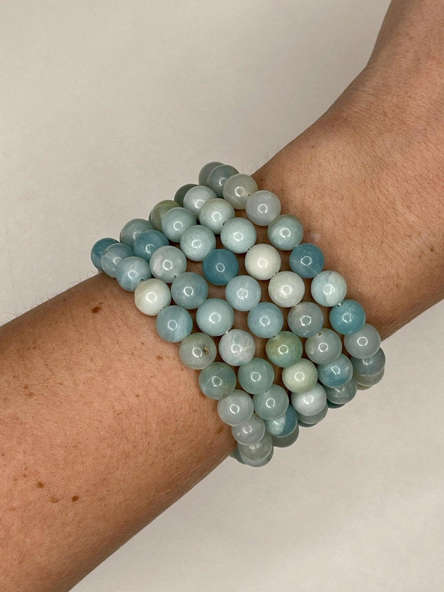 CRYSTAL BRACELETS - amazonite, black obsidian, bracelet, bracelets, dalmatian jasper, energy tool, flash sale, fluorite, garden quartz, garnet, gold sheen obsidian, green, green aventurine, holiday sale, howlite, jewelry, labradorite, lodalite, lodolite, mookaite, morganite, new year sale, prehnite, quartz, rainbow fluorite, rhodonite, rose quartz, snowflake obsidian, sodalite, spring equinox, sunstone, tigers eye, tourmalinated quartz, tourmaline, unakite, wearable - The Mineral Maven