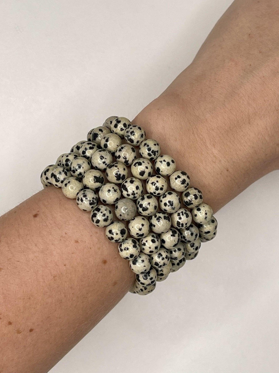 CRYSTAL BRACELETS - amazonite, black obsidian, bracelet, bracelets, dalmatian jasper, energy tool, flash sale, fluorite, garden quartz, garnet, gold sheen obsidian, green, green aventurine, holiday sale, howlite, jewelry, labradorite, lodalite, lodolite, mookaite, morganite, new year sale, prehnite, quartz, rainbow fluorite, rhodonite, rose quartz, snowflake obsidian, sodalite, spring equinox, sunstone, tigers eye, tourmalinated quartz, tourmaline, unakite, wearable - The Mineral Maven