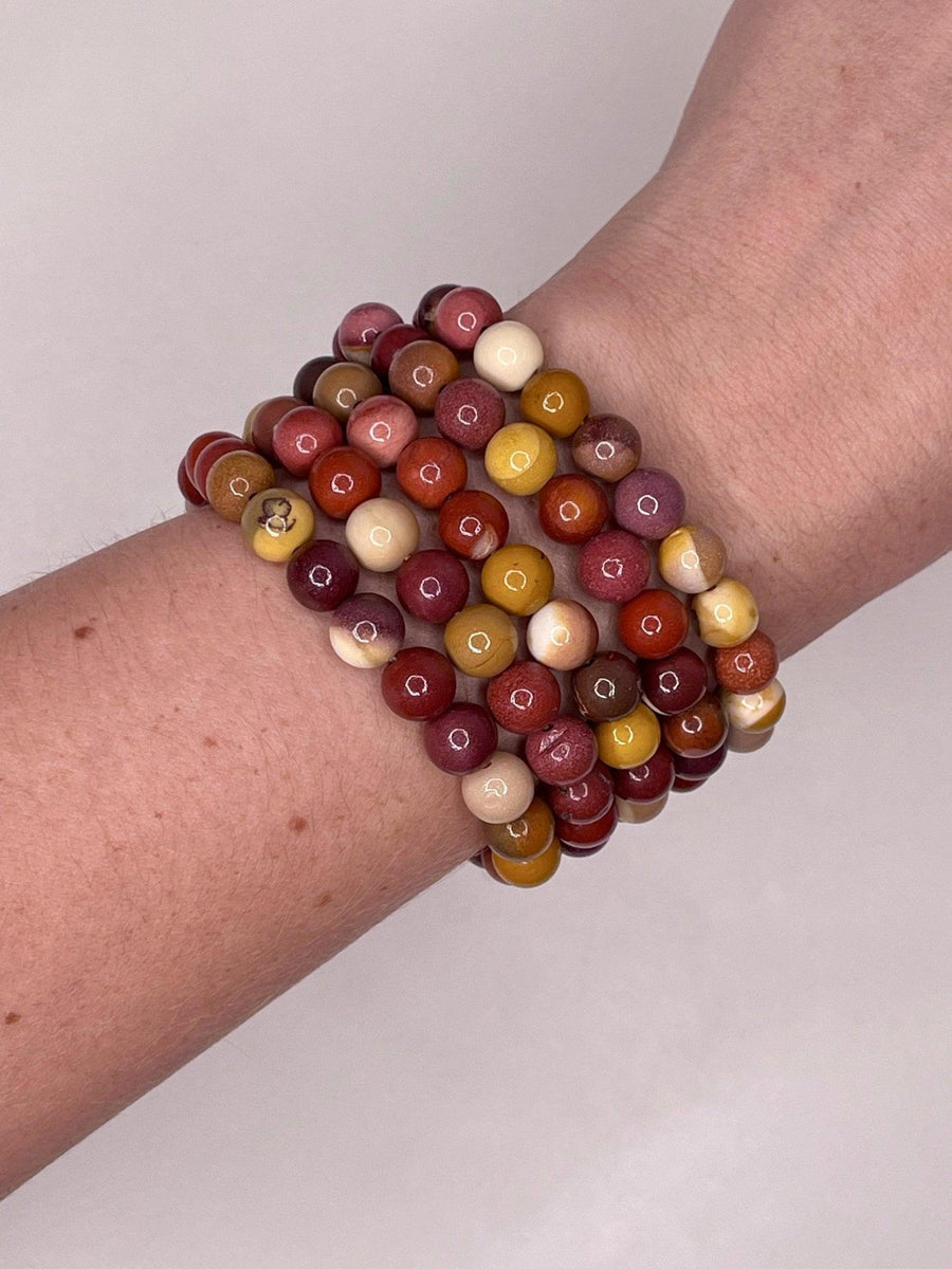CRYSTAL BRACELETS - amazonite, black obsidian, bracelet, bracelets, dalmatian jasper, energy tool, flash sale, fluorite, garden quartz, garnet, gold sheen obsidian, green, green aventurine, holiday sale, howlite, jewelry, labradorite, lodalite, lodolite, mookaite, morganite, new year sale, prehnite, quartz, rainbow fluorite, rhodonite, rose quartz, snowflake obsidian, sodalite, spring equinox, sunstone, tigers eye, tourmalinated quartz, tourmaline, unakite, wearable - The Mineral Maven