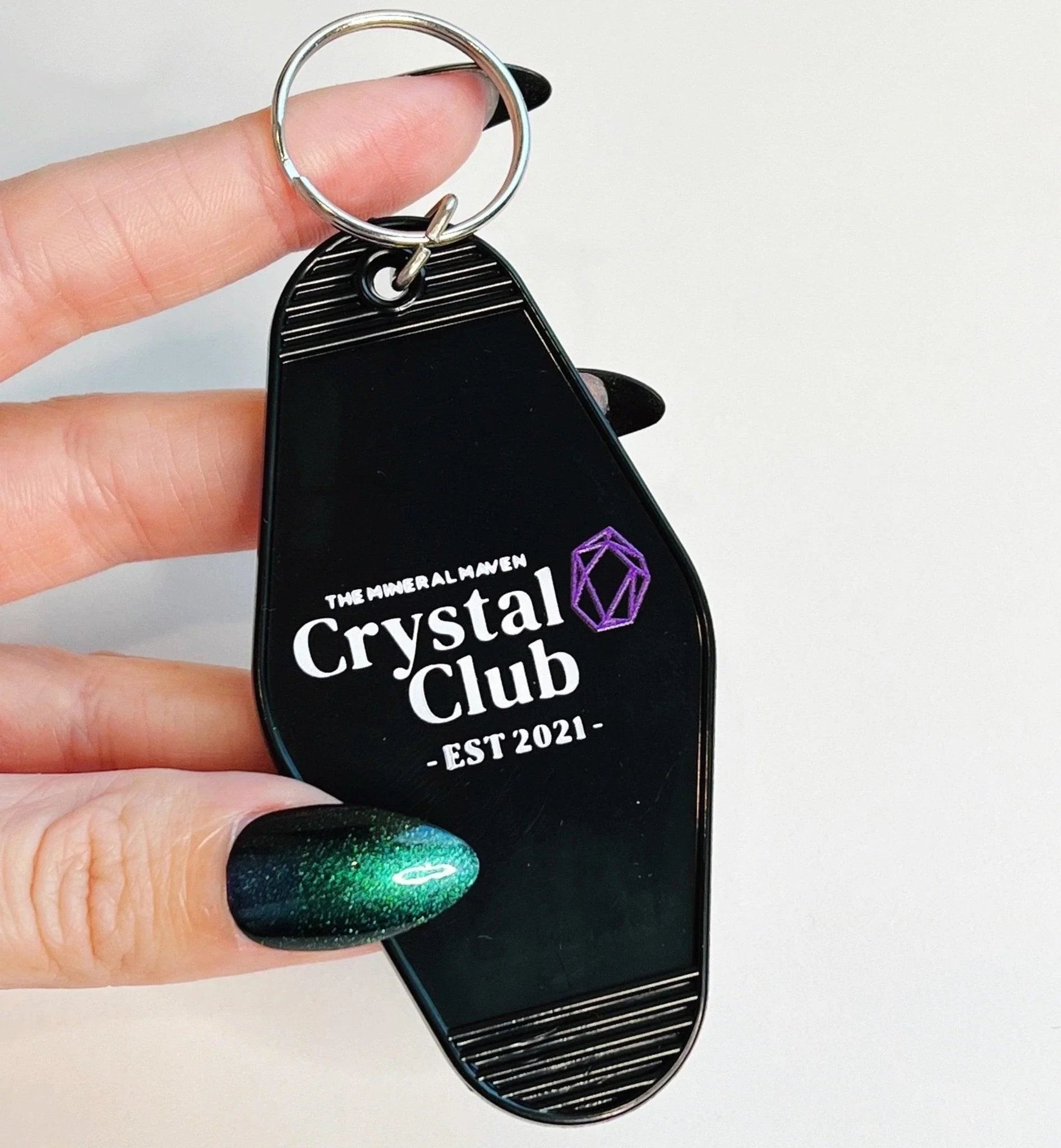 CRYSTAL CLUB KEYCHAIN - - The Mineral Maven