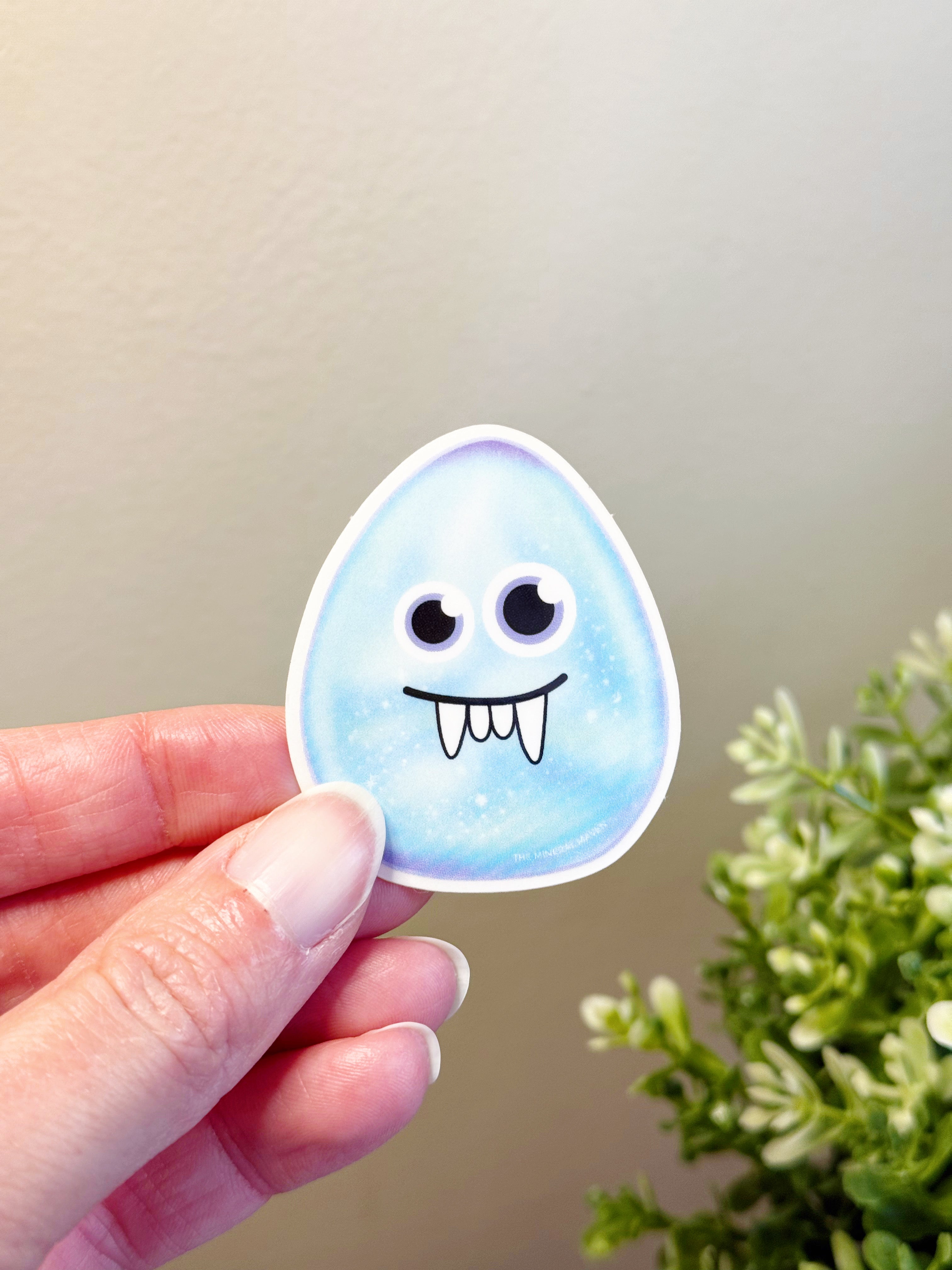 CRYSTAL MONSTER STICKERS - crystal monsters, energy tool, merch, recently added, spring things, sticker - The Mineral Maven