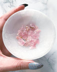 CRYSTALLIZED ROSE QUARTZ BAGGIE (2g) - 33 bday, 444 sale, baggie, crystallized rose quartz, emotional support, february, holiday sale, love gift bundle, raw crystal, raw stone, recently added, rose quartz, rough crystal, Rough Stone - The Mineral Maven