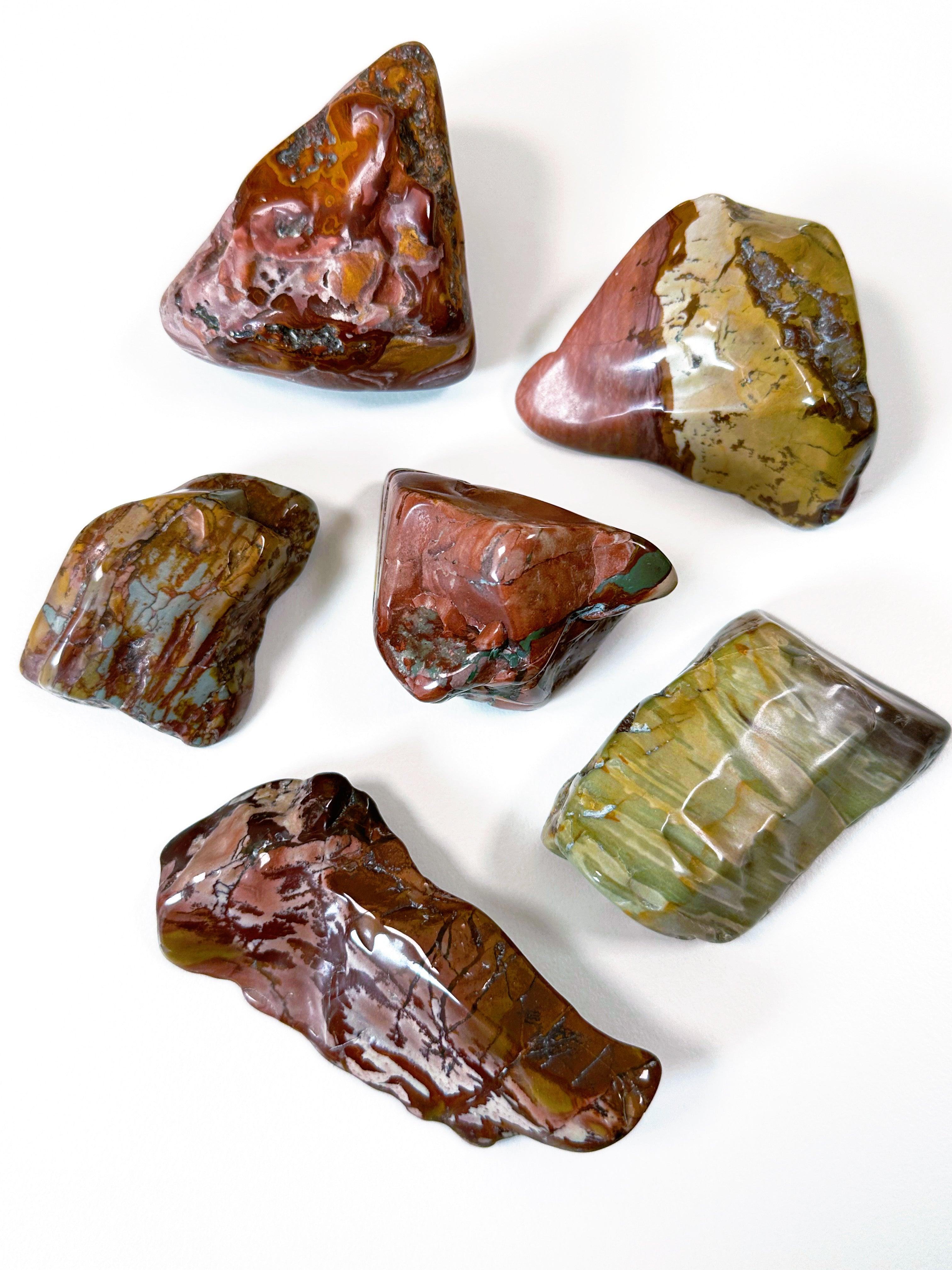 DEAD CAMEL JASPER XL TUMBLE - 33 bday, 444 sale, Black Friday sale, brecciated jasper, dead camel jasper, emotional support, end of year sale, focus gift bundle, holiday sale, jasper, new year sale, pocket crystal, pocket stone, tumble - The Mineral Maven
