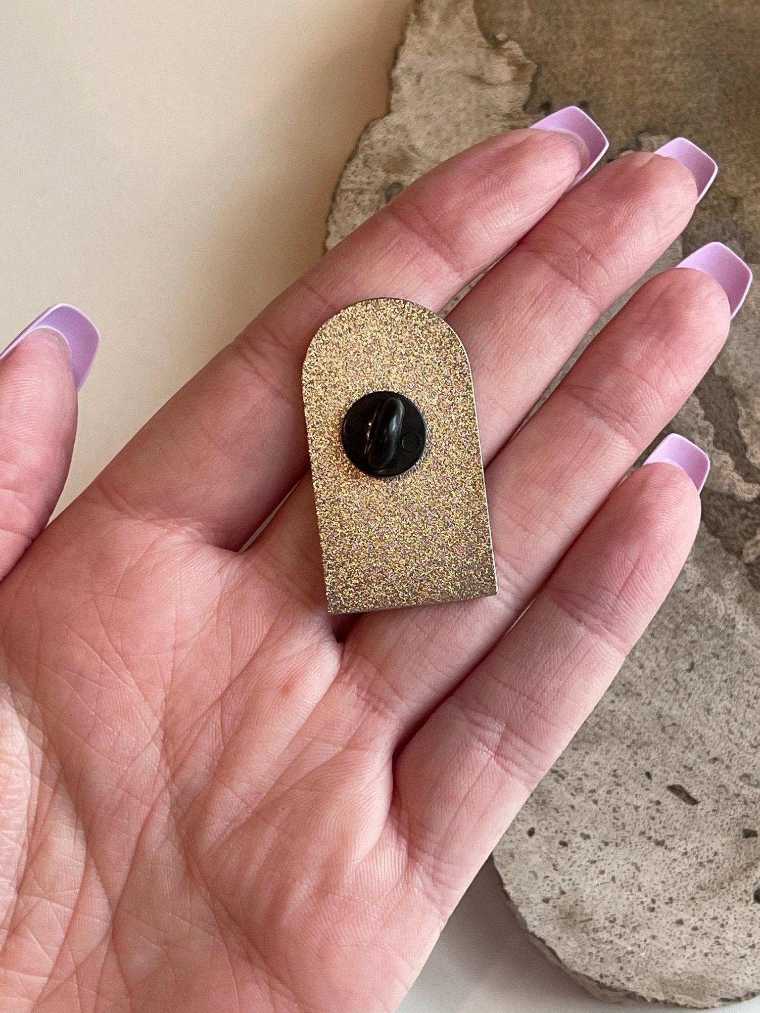DESERT PORTAL PIN - 33 bday, 444 sale, birthday, Black Friday sale, desert portal, enamel pin, energy tool, holiday sale, merch, new year sale, pin, spring cleaning sale, sticker, tucson - The Mineral Maven