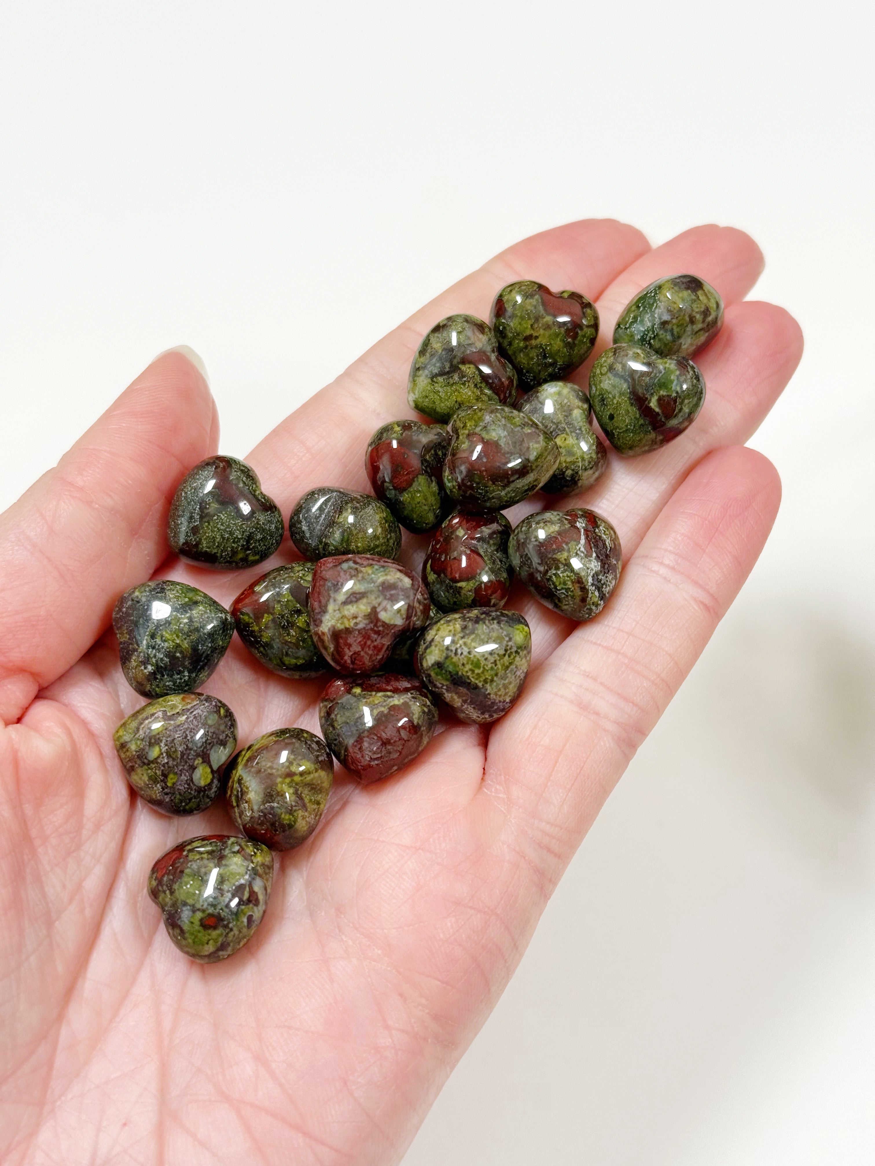 DRAGON BLOOD JASPER MINI HEART - 6th anniversary, dragon blood jasper, dragons blood jasper, heart, heart shape, mini heart, pocket crystal, pocket crystals, pocket stone - The Mineral Maven
