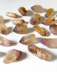 'DREAMCOAT' STRIATED QUARTZ POINT - RAW - Black Friday sale, dreamcoat, dreamcoat lemurian, emotional support, lemurian, raw crystal, raw point, raw stone, rough crystal, Rough Stone - The Mineral Maven