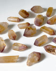 'DREAMCOAT' STRIATED QUARTZ POINT - RAW - Black Friday sale, dreamcoat, dreamcoat lemurian, emotional support, lemurian, raw crystal, raw point, raw stone, rough crystal, Rough Stone - The Mineral Maven