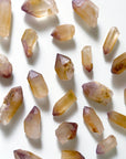 'DREAMCOAT' STRIATED QUARTZ POINT - RAW - Black Friday sale, dreamcoat, dreamcoat lemurian, emotional support, lemurian, raw crystal, raw point, raw stone, rough crystal, Rough Stone - The Mineral Maven
