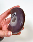 DRUZY AGATE MOON 3 - agate, Black Friday sale, crescent, crescent moon, druzy agate, googly agate, googly eye, googly eye agate, moon, one of a kind, statement piece - The Mineral Maven