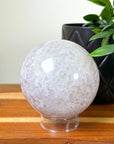 DRUZY AGATE SPHERE 1 - agate, Black Friday sale, druzy agate, googly agate, googly eye, googly eye agate, one of a kind, sphere, statement piece - The Mineral Maven