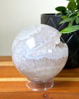 DRUZY AGATE SPHERE 1 - agate, Black Friday sale, druzy agate, googly agate, googly eye, googly eye agate, one of a kind, sphere, statement piece - The Mineral Maven