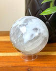 DRUZY AGATE SPHERE 12 - agate, Black Friday sale, druzy agate, googly agate, googly eye, googly eye agate, one of a kind, sphere, statement piece - The Mineral Maven