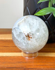 DRUZY AGATE SPHERE 15 - agate, Black Friday sale, druzy agate, googly agate, googly eye, googly eye agate, one of a kind, sphere, statement piece - The Mineral Maven