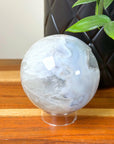 DRUZY AGATE SPHERE 15 - agate, Black Friday sale, druzy agate, googly agate, googly eye, googly eye agate, one of a kind, sphere, statement piece - The Mineral Maven