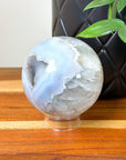 DRUZY AGATE SPHERE 15 - agate, Black Friday sale, druzy agate, googly agate, googly eye, googly eye agate, one of a kind, sphere, statement piece - The Mineral Maven