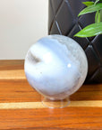 DRUZY AGATE SPHERE 16 - agate, Black Friday sale, druzy agate, googly agate, googly eye, googly eye agate, one of a kind, sphere, statement piece - The Mineral Maven