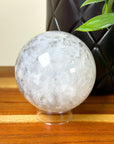 DRUZY AGATE SPHERE 17 - agate, Black Friday sale, druzy agate, googly agate, googly eye, googly eye agate, one of a kind, sphere, statement piece - The Mineral Maven