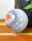 DRUZY AGATE SPHERE 17 - agate, Black Friday sale, druzy agate, googly agate, googly eye, googly eye agate, one of a kind, sphere, statement piece - The Mineral Maven
