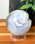 DRUZY AGATE SPHERE 7 - agate, Black Friday sale, druzy agate, googly agate, googly eye, googly eye agate, one of a kind, sphere, statement piece - The Mineral Maven
